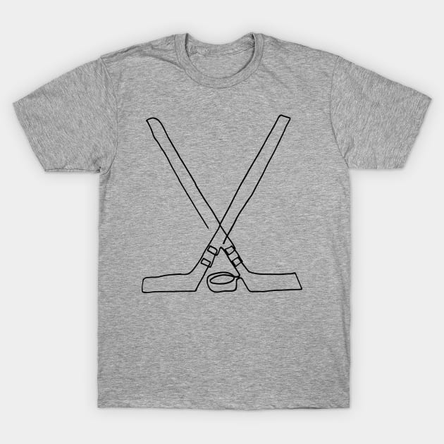 Hockey one line T-Shirt by COLeRIC